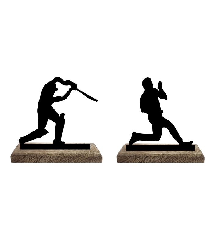 Buy Cricketer Showpiece - Set Of Two Showpieces from Vaaree