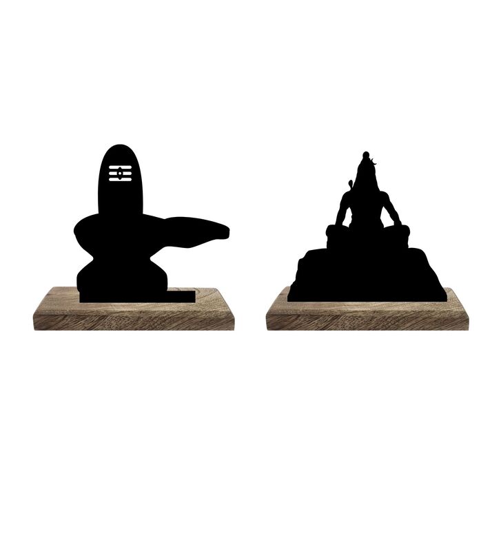 Buy Har Har Mahadeva Showpiece - Set Of Two Showpieces from Vaaree