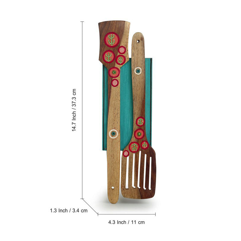 Buy Spice Spatula Handcrafted Wall Accent Wall Accents from Vaaree