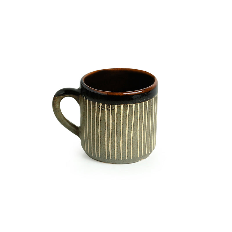 Buy Stripe Seina Cup (170 ML) - Set Of Twelve Tea Cup & Saucer from Vaaree