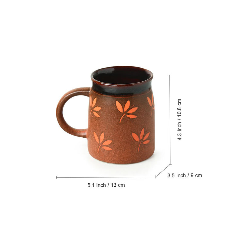 Buy Ambrosia Brown Ceramic Mug (400) - Set Of Four Mugs from Vaaree