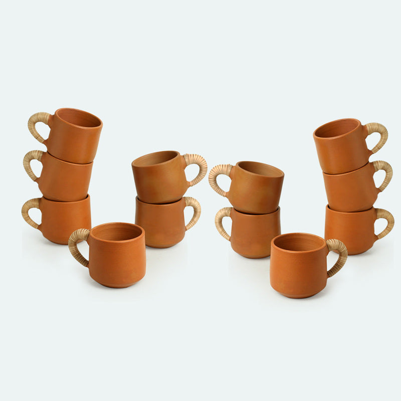 Buy Matura Handcrafted Cup (140 ML) - Set Of Twelve Tea Cup & Saucer from Vaaree