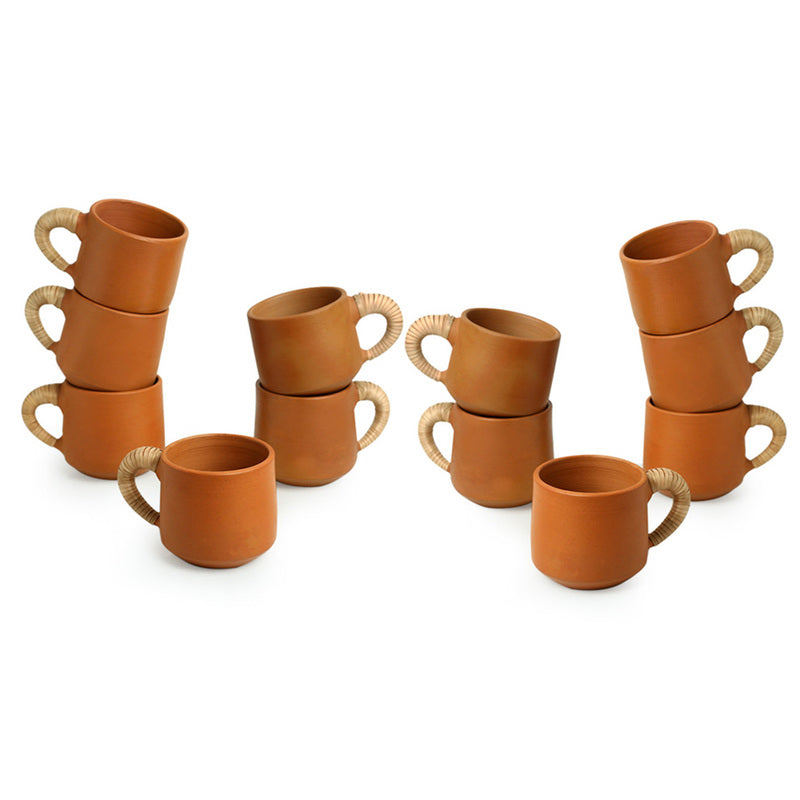 Buy Matura Handcrafted Cup (140 ML) - Set Of Twelve Tea Cup & Saucer from Vaaree