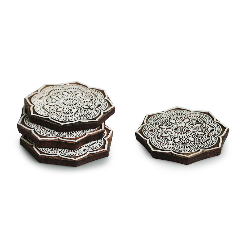 Buy Manohar Mandala Handcrafted Coster - Set of Four Coasters from Vaaree