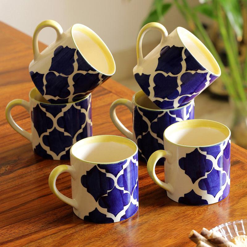 Buy Moroccan Dream Cup (200 ML) - Set Of Six Tea Cup & Saucer from Vaaree