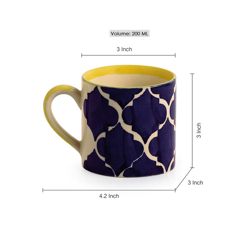 Buy Moroccan Dream Cup (200 ML) - Set Of Six Tea Cup & Saucer from Vaaree