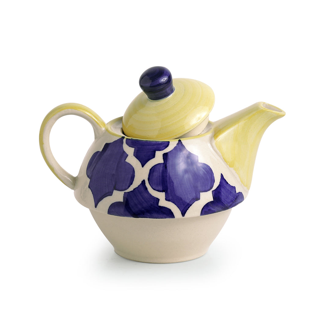 Buy Moroccan Mile Handpainted Tea Set - Two Piece Set Tea Cup & Saucer from Vaaree