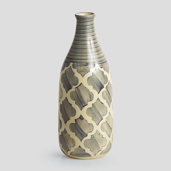 Buy Moroccan Magic Grey Vase Vase from Vaaree