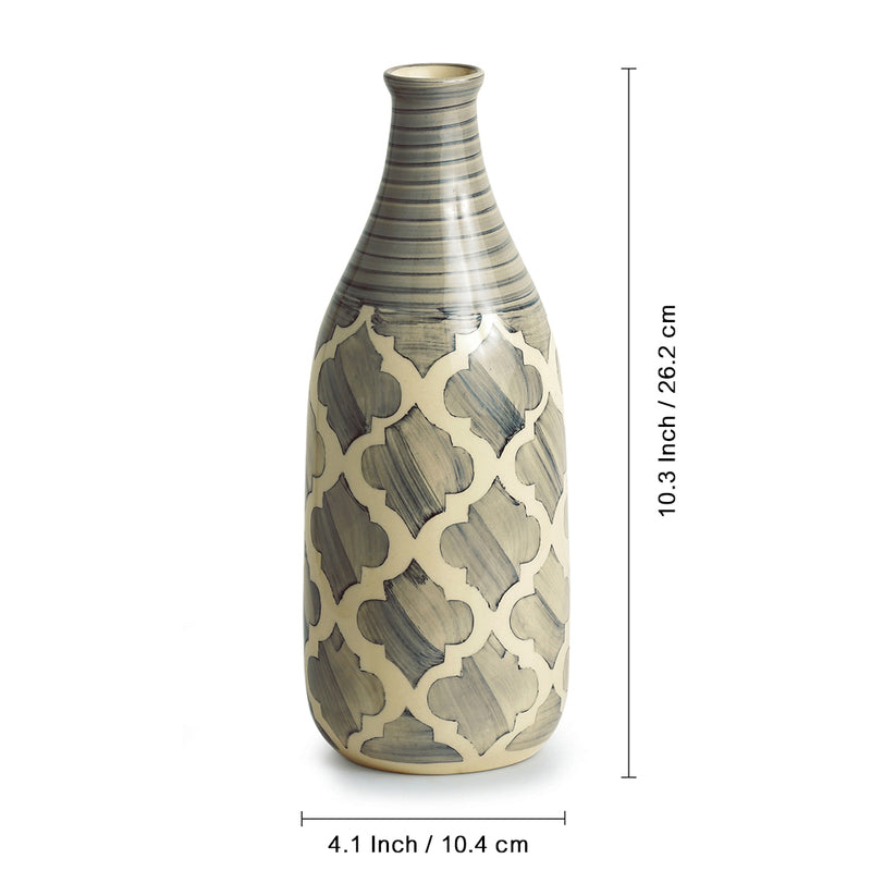 Buy Moroccan Magic Grey Vase Vase from Vaaree