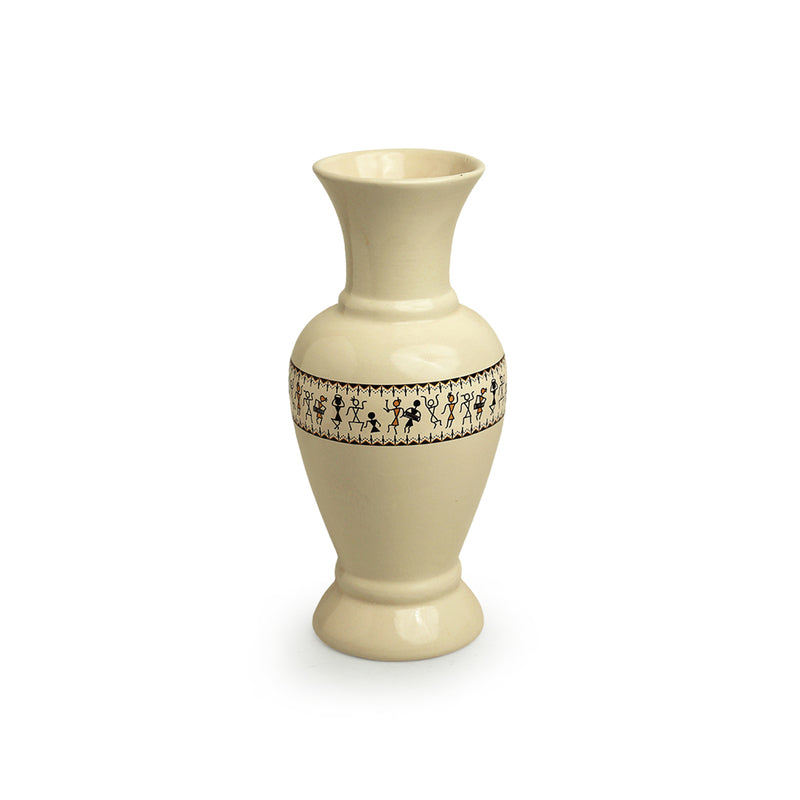 Buy Wise Warli Handpainted Vase Vase from Vaaree