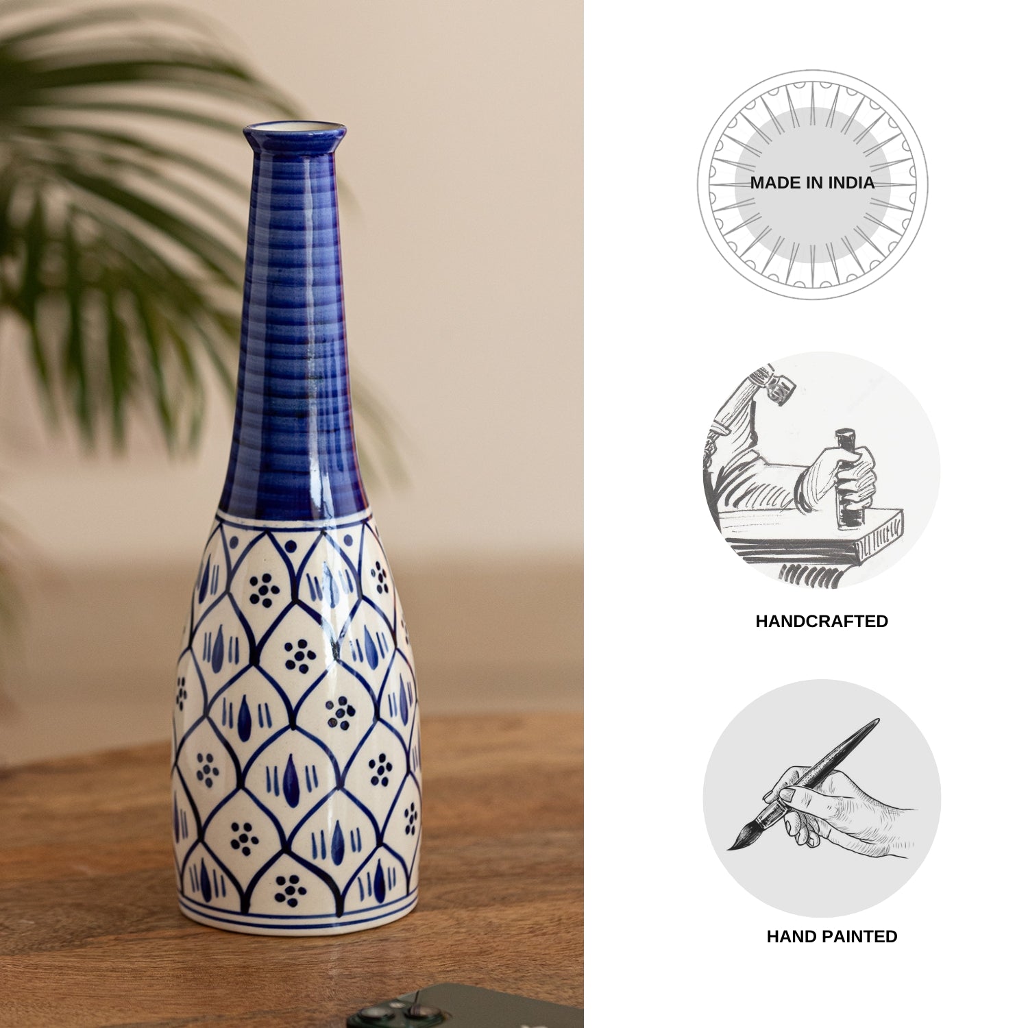 Buy Moroccan Mural Vase Vase from Vaaree