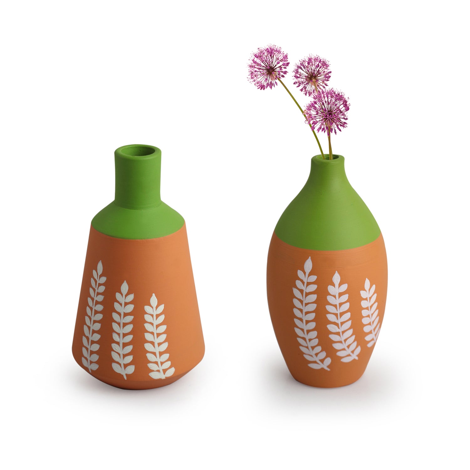 Buy Harmony Bloom Vase - Set Of Two Vase from Vaaree