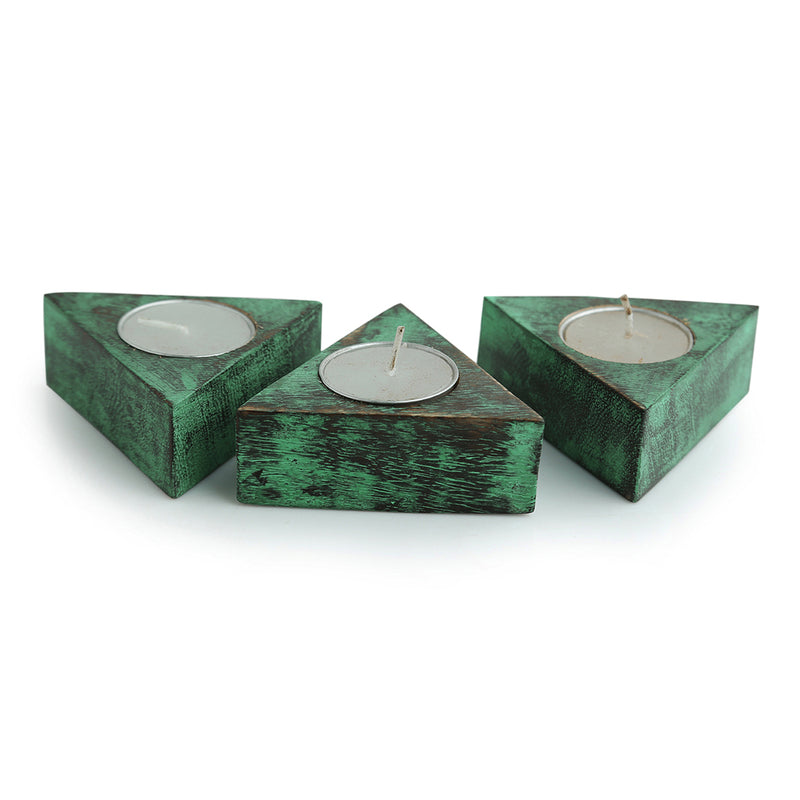 Buy Rustic Trio Radiance Wall Tealight Candle Holder - Set Of Three Tea Light Candle Holders from Vaaree