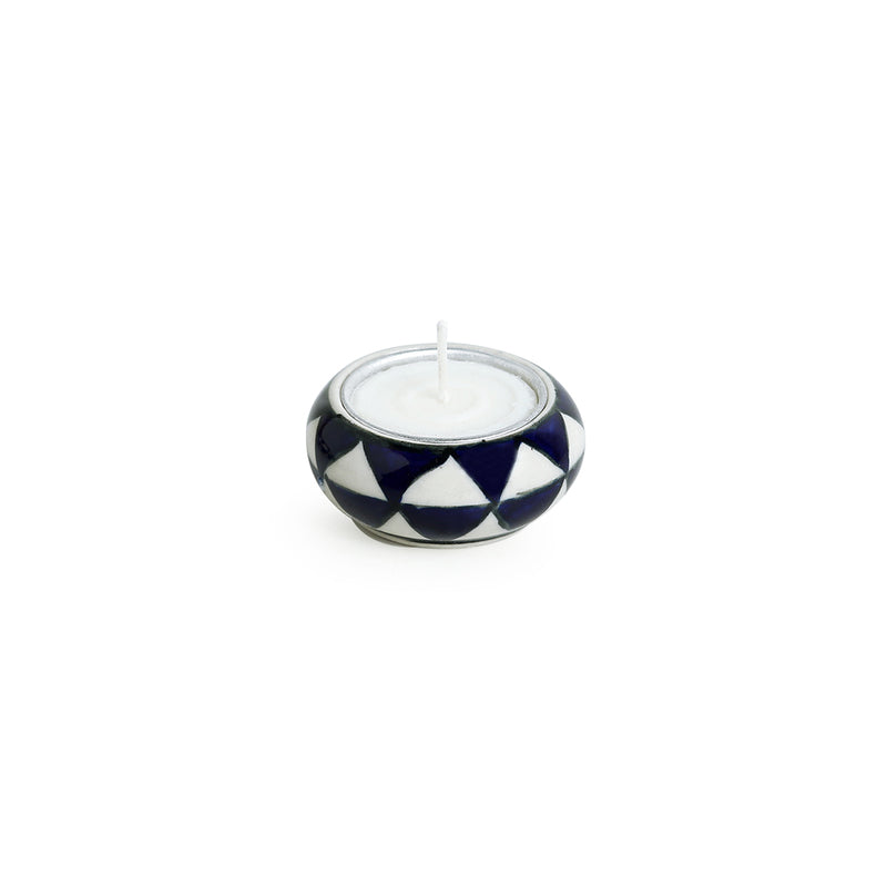 Buy Blue Balance Tealight Candle Holder - Set Of Six Tea Light Candle Holders from Vaaree