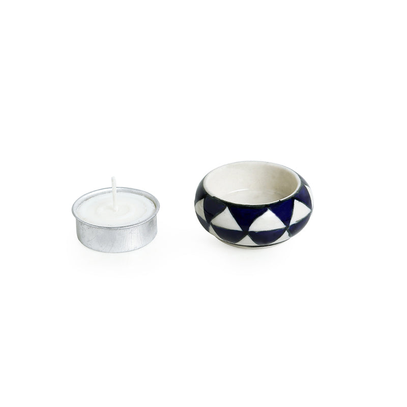 Buy Blue Balance Tealight Candle Holder - Set Of Six Tea Light Candle Holders from Vaaree