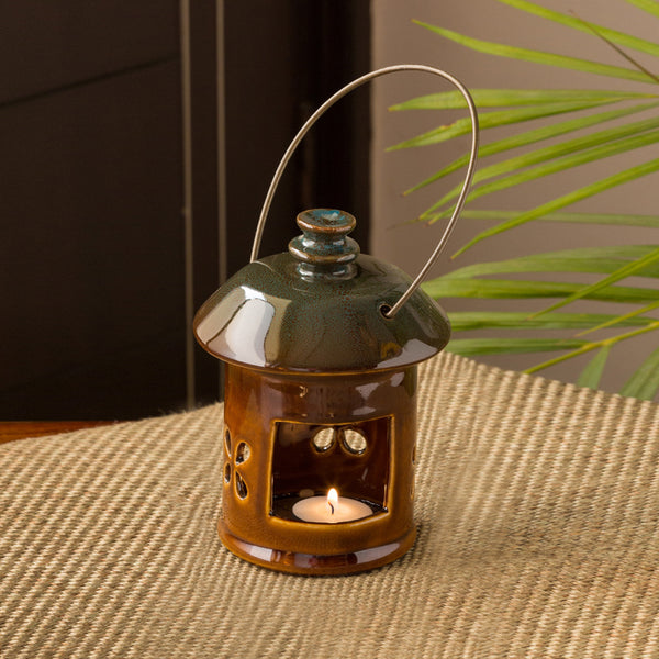 Buy Imo Handglazed Lantern Tealight Candle Holder Candle Holders from Vaaree