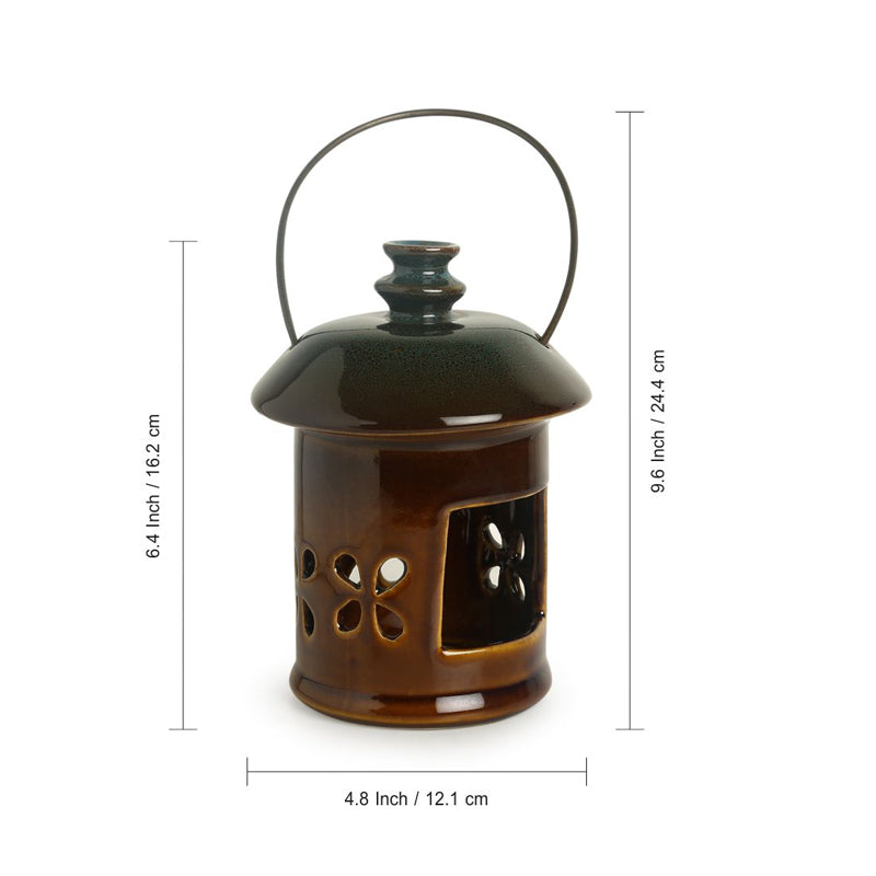 Buy Imo Handglazed Lantern Tealight Candle Holder Candle Holders from Vaaree