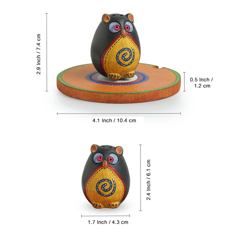 Buy Owl Nora Incense Stick Holder With Tray Incense Holders from Vaaree