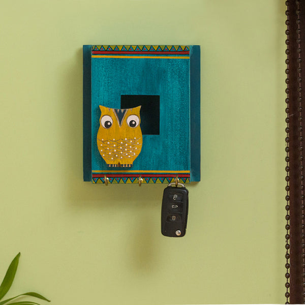 Hoot Master Handpainted Key Holder