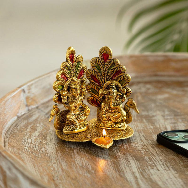 Buy Laxmi Ganesha Deepa Diya Showpieces from Vaaree