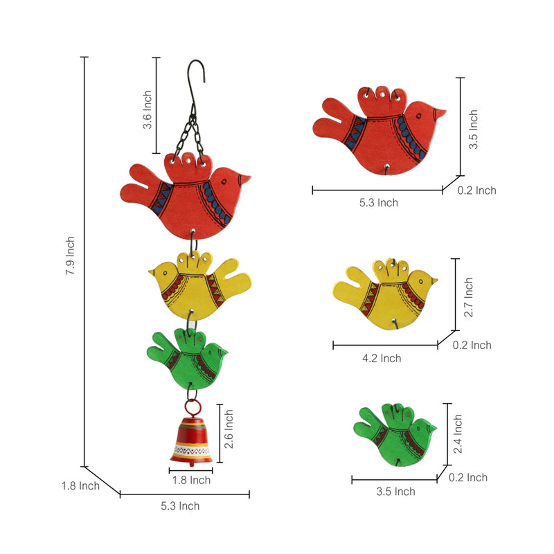 Buy Chidiya Chill Handpainted Wind Chime Windchimes from Vaaree