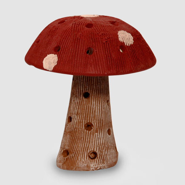 Buy Red Handpainted Mushroom Showpiece Showpieces from Vaaree