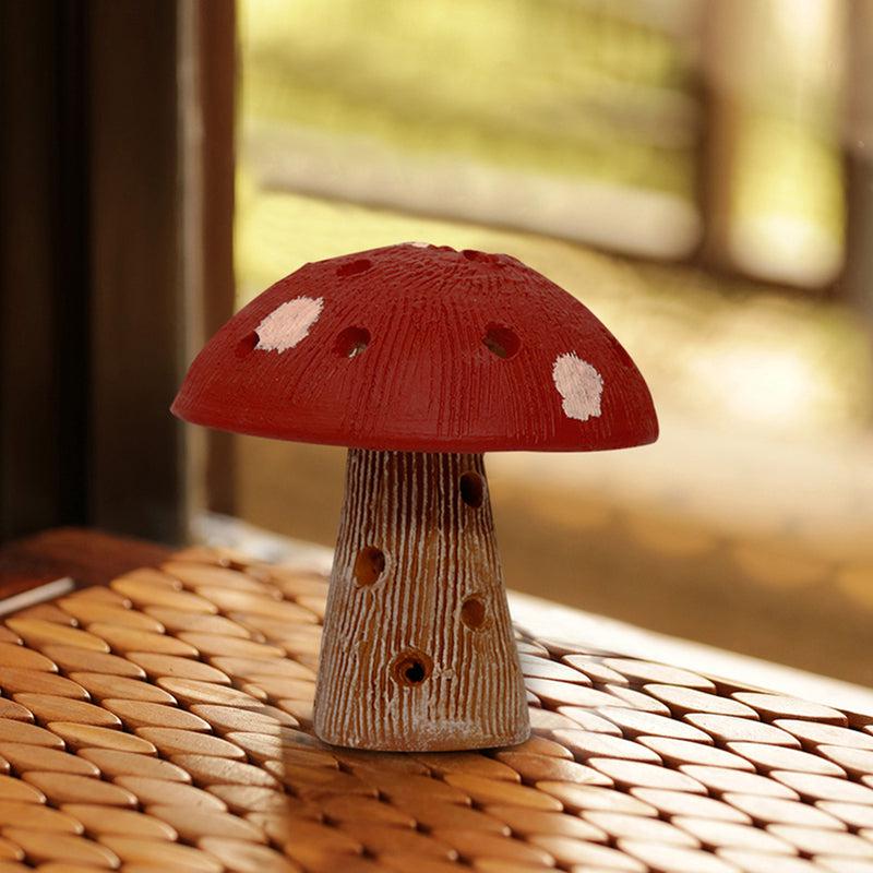 Buy Red Handpainted Mushroom Showpiece Showpieces from Vaaree