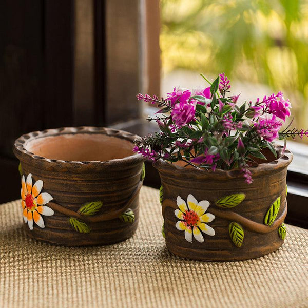 Buy Fairy Woods Handmade Planter - Set Of Two Pots & Planters from Vaaree