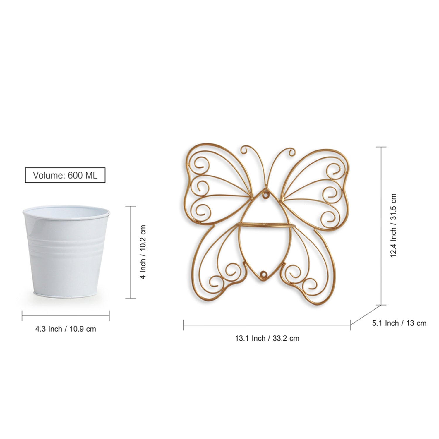 Buy Titli Ima Wall Planter Pots & Planters from Vaaree