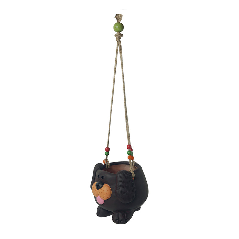 Buy Woof Swing Handmade Hanging Planter - Set Of Two Pots & Planters from Vaaree