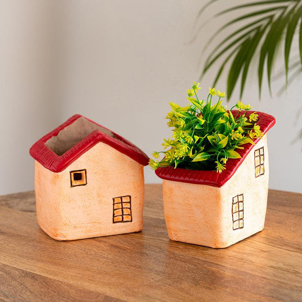 Buy Homely Handcrafted Planter - Set Of Two Pots & Planters from Vaaree