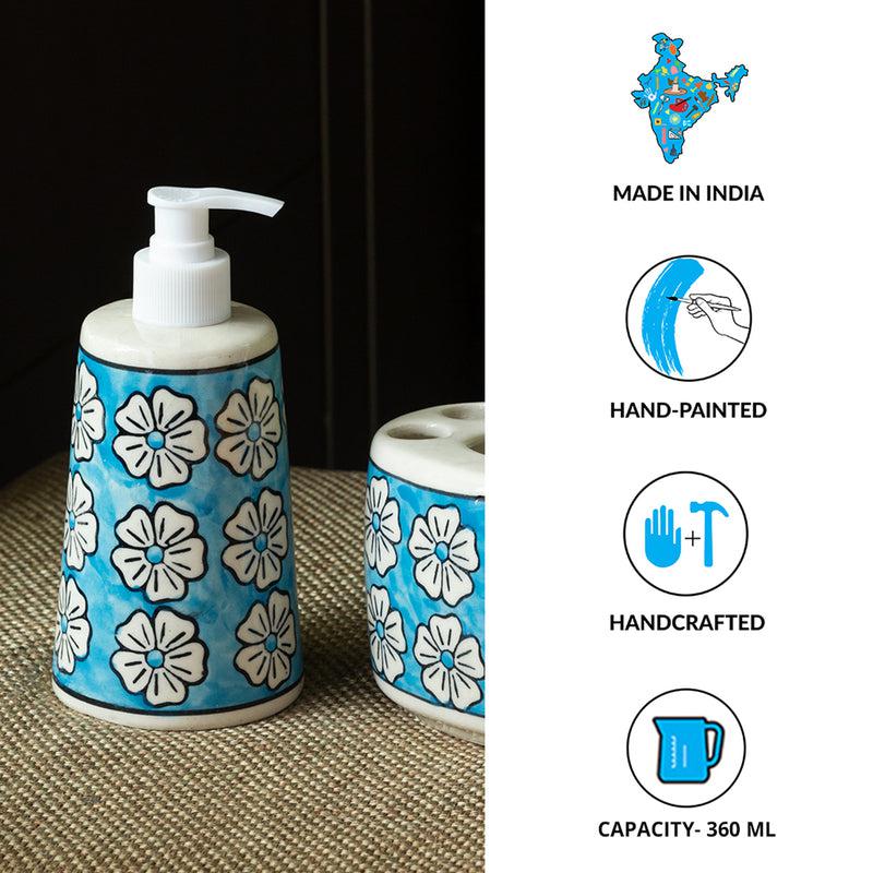 Buy Oceo Flora Handpainted Bathroom Set - Two Piece Set Accessories & Sets from Vaaree