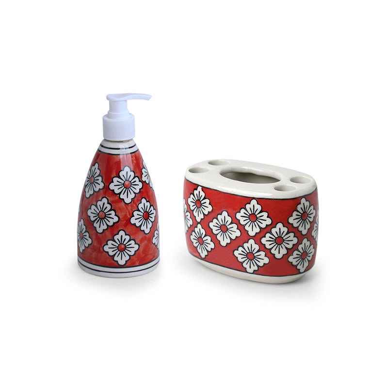 Buy Ithha Ethnic Handpainted Bathroom Set - Two Piece Set Accessories & Sets from Vaaree