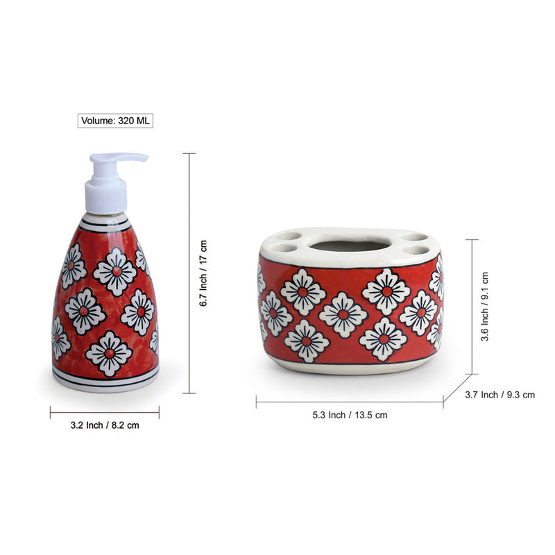 Buy Ithha Ethnic Handpainted Bathroom Set - Two Piece Set Accessories & Sets from Vaaree