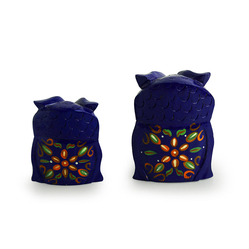 Buy Hoot Glory Handmade Showpiece - Set Of Two Showpiece from Vaaree