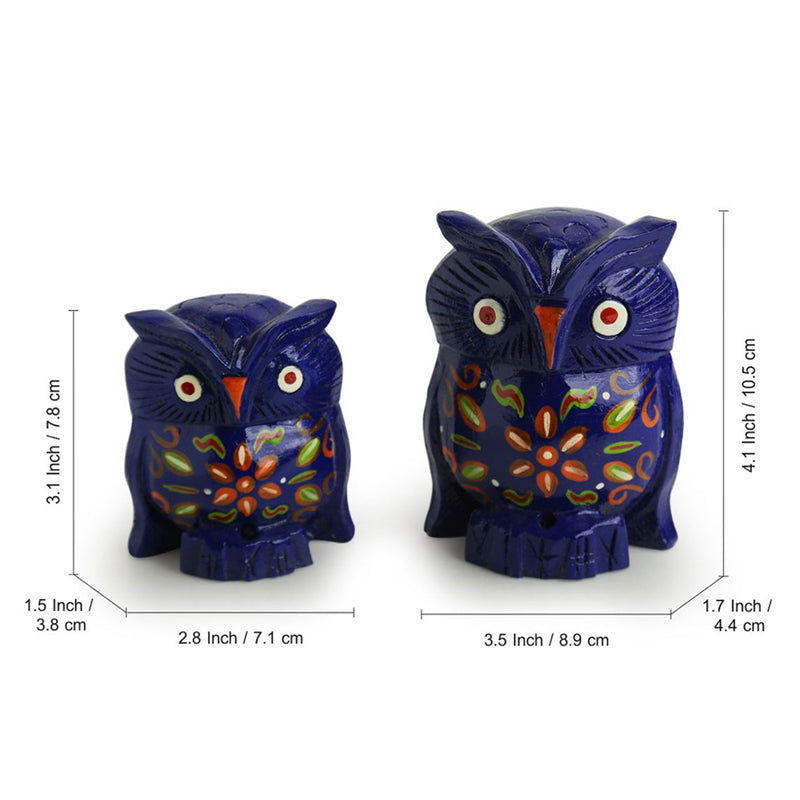 Buy Hoot Glory Handmade Showpiece - Set Of Two Showpiece from Vaaree