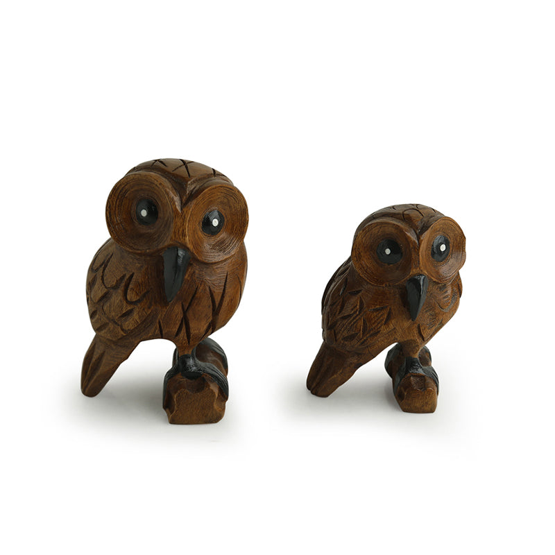 Buy Cute Hoot Showpiece - Set Of Two Showpieces from Vaaree