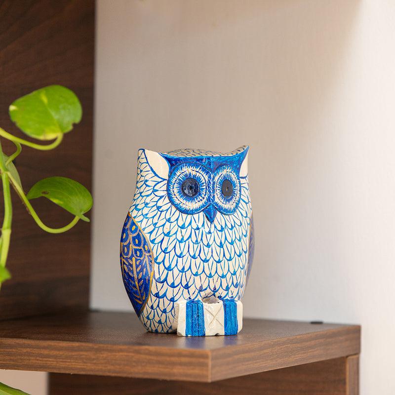 Buy Owl Sparkle Handpainted Showpiece Showpiece from Vaaree