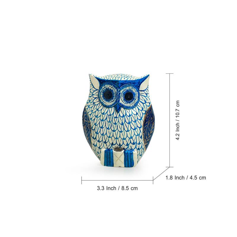 Buy Owl Sparkle Handpainted Showpiece Showpiece from Vaaree