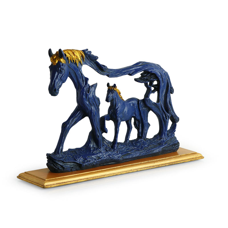 Buy Blue Horse Pulse Showpiece Showpieces from Vaaree