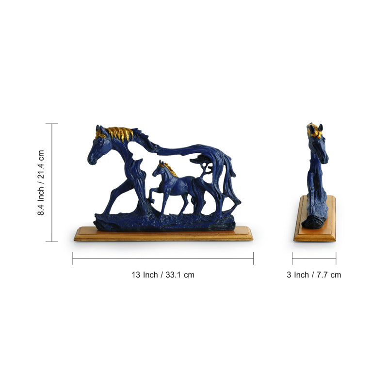 Buy Blue Horse Pulse Showpiece Showpieces from Vaaree