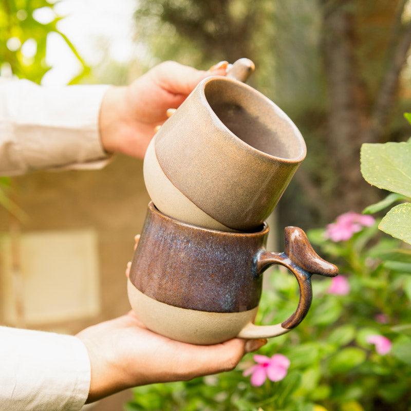 Buy Chirp Glaze Cup (250 Ml) - Set Of Two Mug from Vaaree