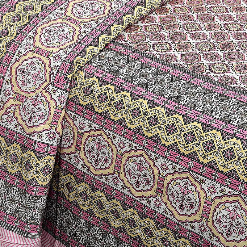 Buy Amritasha Ethnic Bedsheet - Multicolor Bedsheets from Vaaree