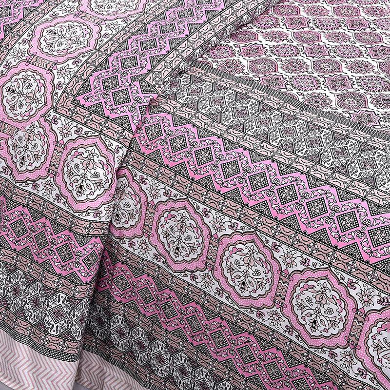 Buy Amritasha Ethnic Bedsheet - Pink Bedsheets from Vaaree