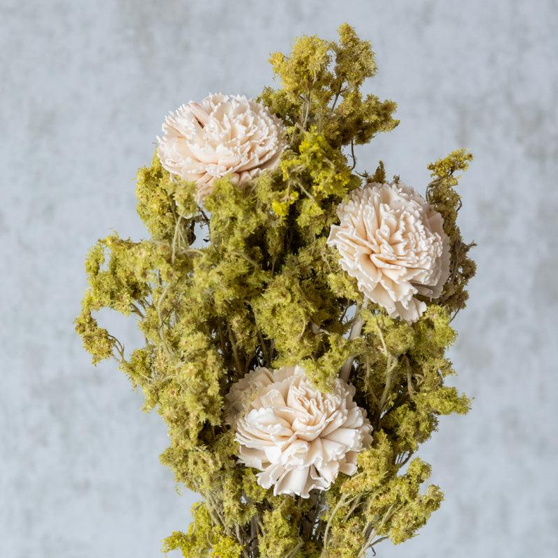 Buy Nima Dried Flower Bunch - Green Artificial Flowers from Vaaree