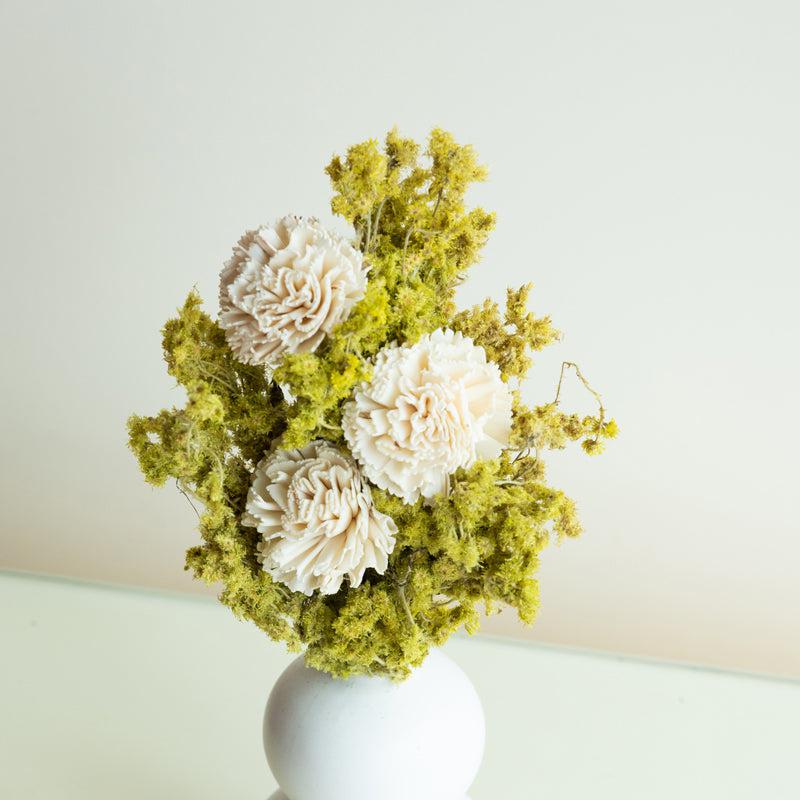 Buy Nima Dried Flower Bunch - Green Artificial Flowers from Vaaree