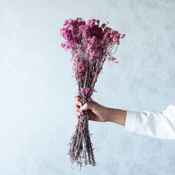 Buy Gypsy Glam Dried Flower Bunch - Pink Artificial Flowers from Vaaree