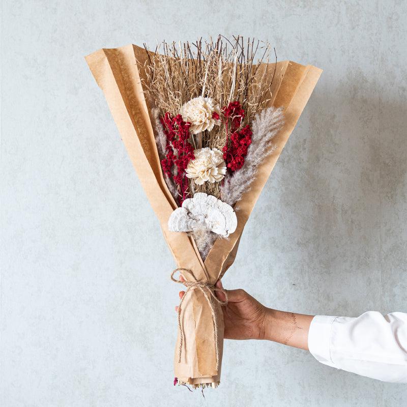 Buy Exotica Autumn Multi Flower Dried Flower Bunch Artificial Flowers from Vaaree