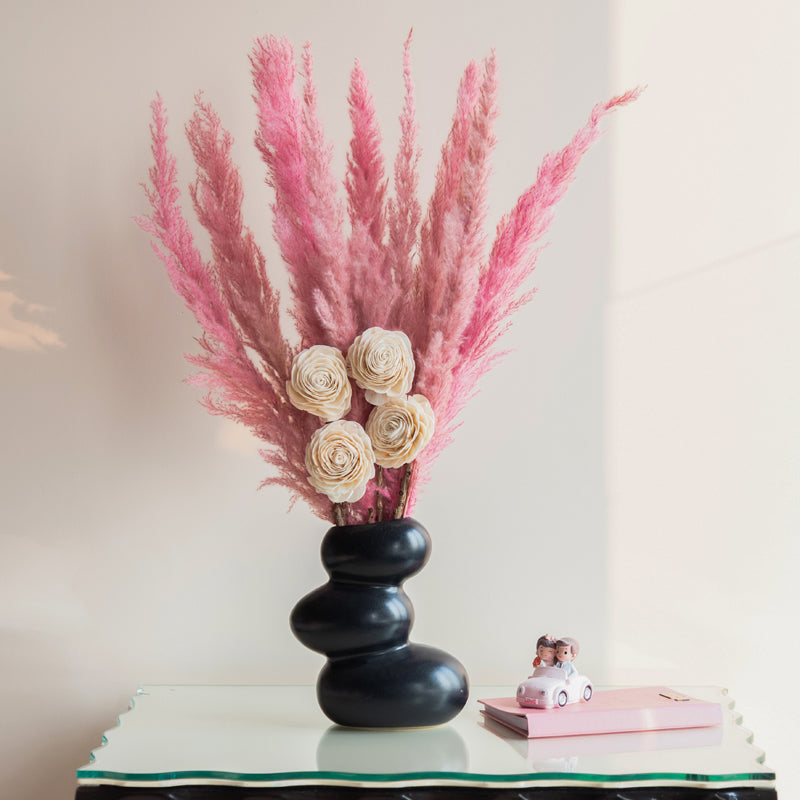 Buy Sitto Pampas Bunch - Pink Artificial Flowers from Vaaree