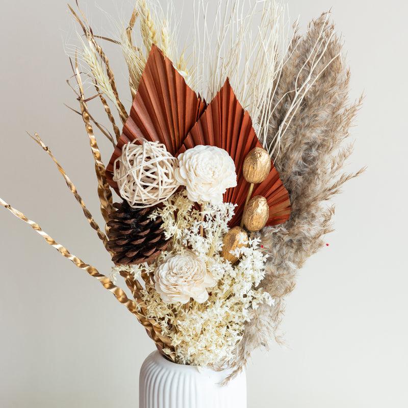 Buy Golden Suset Dried Flower Bunch Artificial Flowers from Vaaree